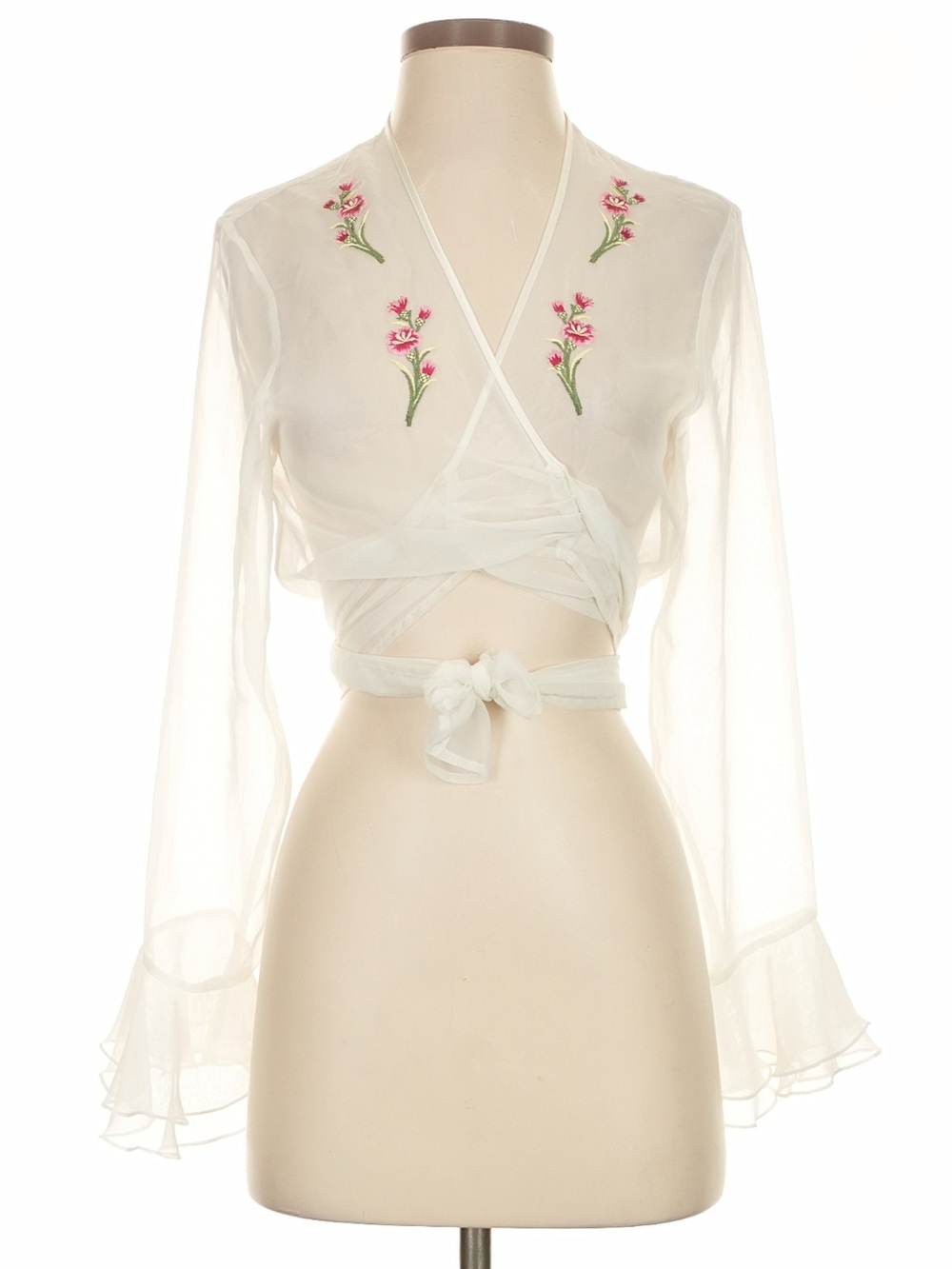 Vintage Y2K Victoria's Secret 90s / 2000s Sheer Wrap Top